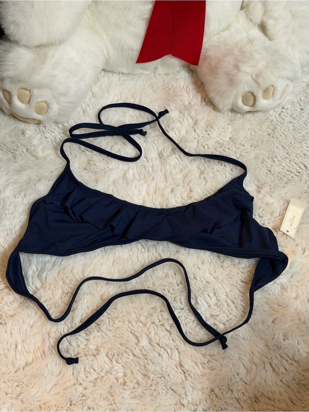 NEW! Gilly Hicks Navy Swim Top size small